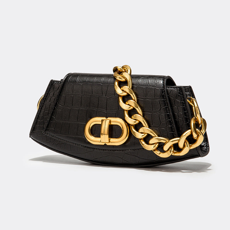 French Single Shoulder Bag, Crossbody Bag And Chain Bag