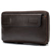 Men's Wallet Leather Long Zipper Clutch Leather Multi-Card Position Youth Trendy Wallet