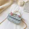 New Children's Shoulder Bag, Pearl Portable Princess Coin Purse, All-match Bow Chain Decoration Bag