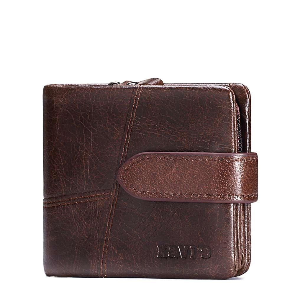 KAVIS Genuine Leather Women Wallet Female Long Clutch Lady Walet Portomonee Rfid Luxury Brand Money Bag Magic Zipper Coin Purse