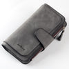 Long buckle ladies wallet clutch