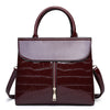 Patent leather handbag