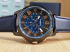 Fossil Grant Chronograph Black and Blue Dial Blue Leather FS5061 Men's Watch