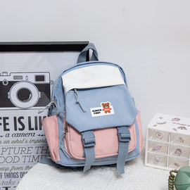 Girl Heart Oxford Cloth Small Canvas Mini Backpack