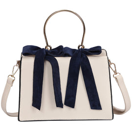 Korean style bow portable small square bag