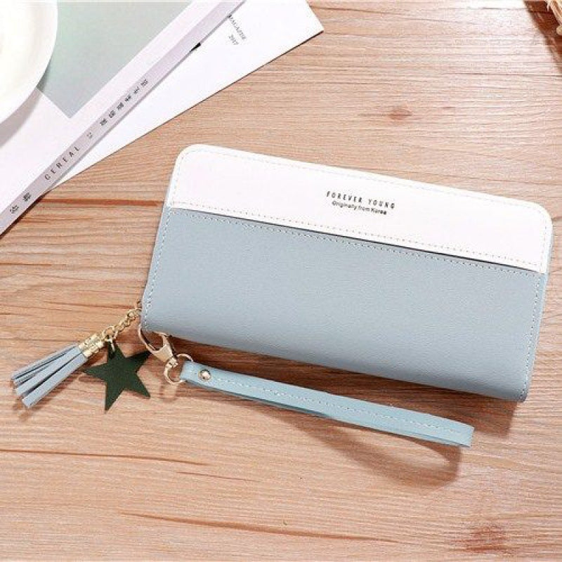 PU Imitation Leather Card Case Zipper Wallet