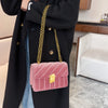 Women's Velvet Autumn And Winter One Shoulder Messenger