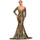 Long-sleeved Waist Slimming Banquet Evening Dress Evening Gown