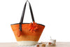 Korean Straw Plaited Son And Mother Beach Shoulder Bag