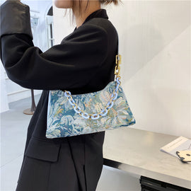 Fashion Simple Baguette Shoulder Bag Armpit