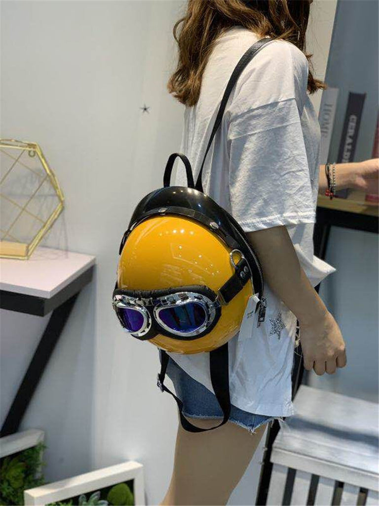 Fashionable Women's Helmet Backpack