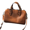 First Layer Cowhide Retro Literary Handbag