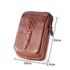 Leather Men's Mobile Phone Pockets Vertical Multi-function