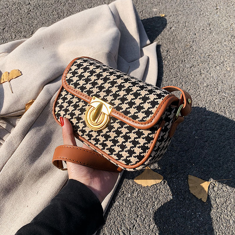 Net Celebrity Fashion Small Bag Female Tide Houndstooth