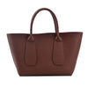 Pure Color PU Large Capacity Tote Bag Handbag Simple Female