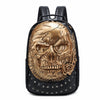 Gothbag™ 3D Skull Backpack Unique Stylish 3D Embossed Skull Goth Bag