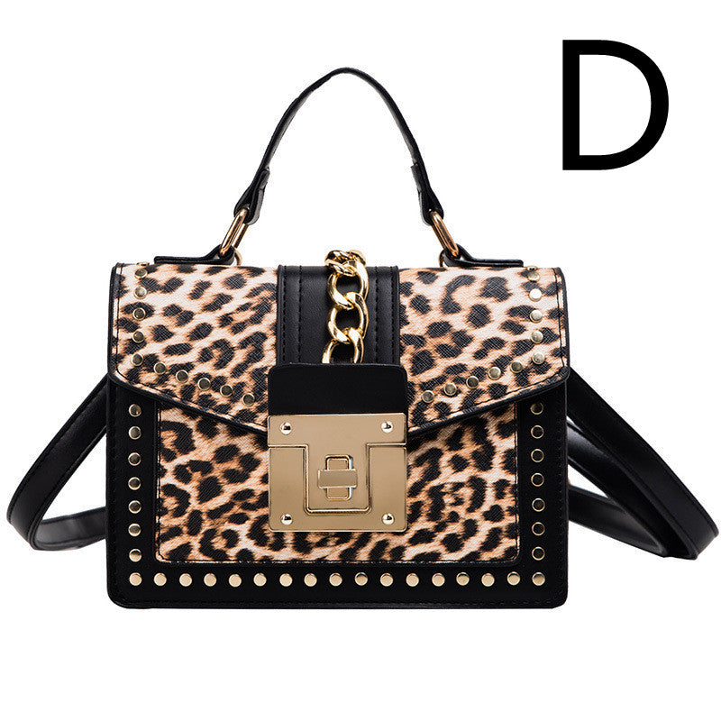 Leopard Print Small Square Bag Printed Lady Shoulder Bag Messenger Bag
