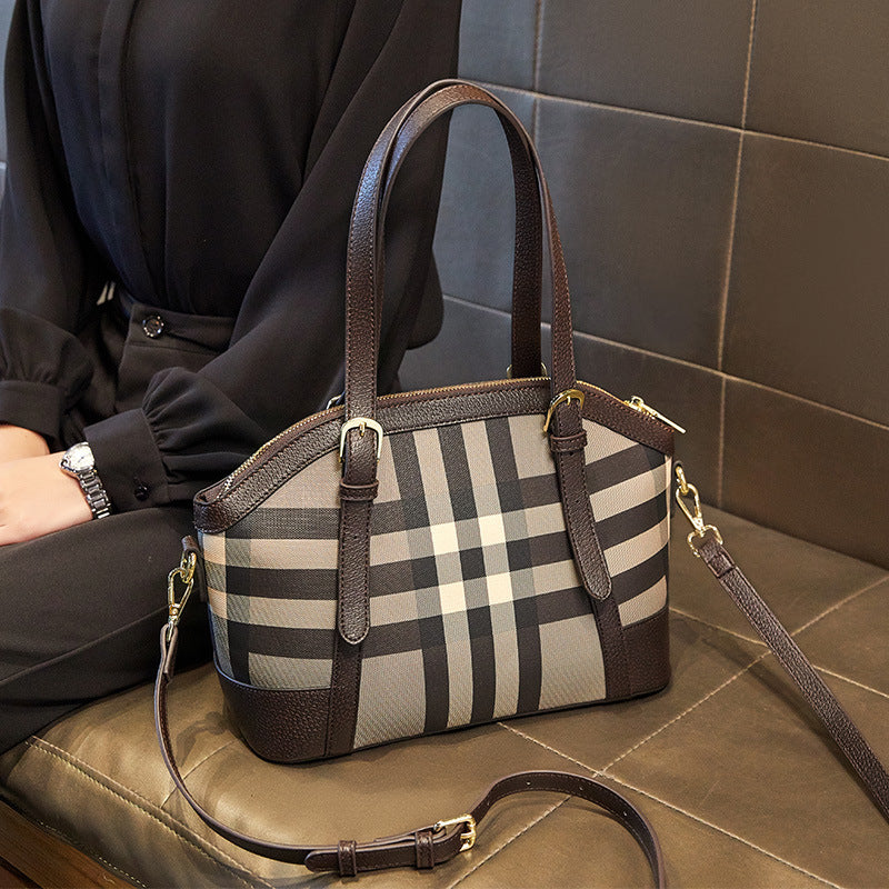 New Trend Ladies Plaid Shoulder Bag