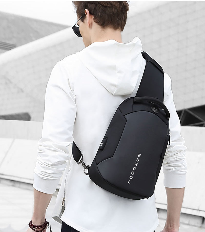 Men's cross-body bag waterproof single shoulder bag