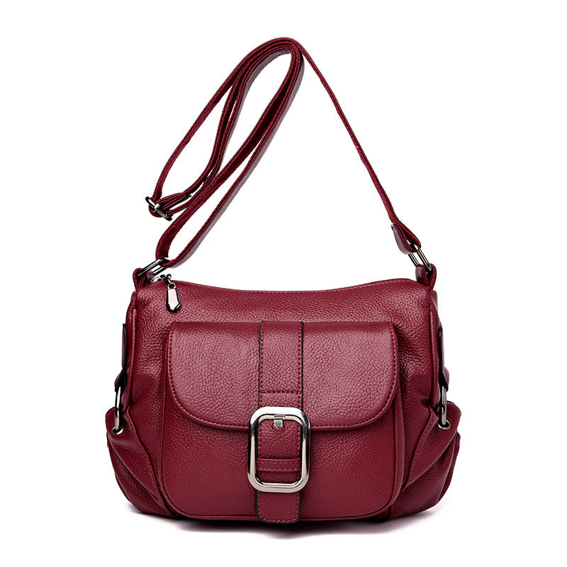 Middle aged shoulder bag leisure straddle bag