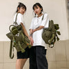 Travel Backpack graffiti printing cute frog schoolbag
