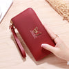 Ladies Wallet Long Zipper Student Faux Leather