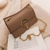 Fashion lock chain small square bag