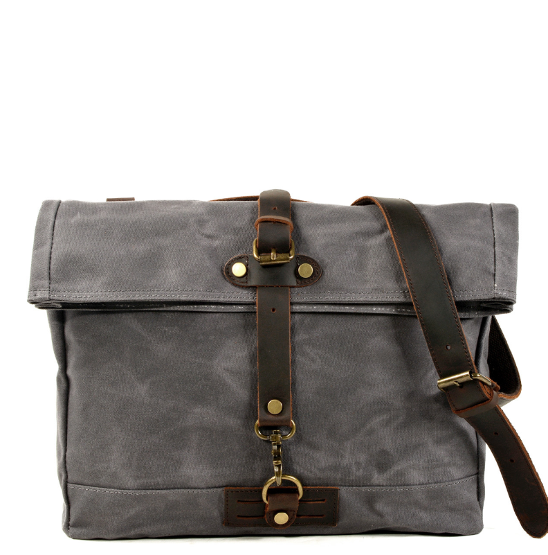 Men's canvas shoulder bag