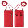 Multi-function Crossbody Bag For Mobile Phone Crocodile Pattern Wallet Card Holder