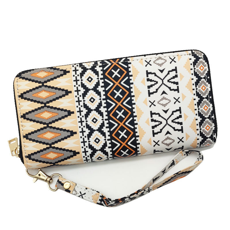 Women's Long Ethnic Style Personalized Clutch Bag