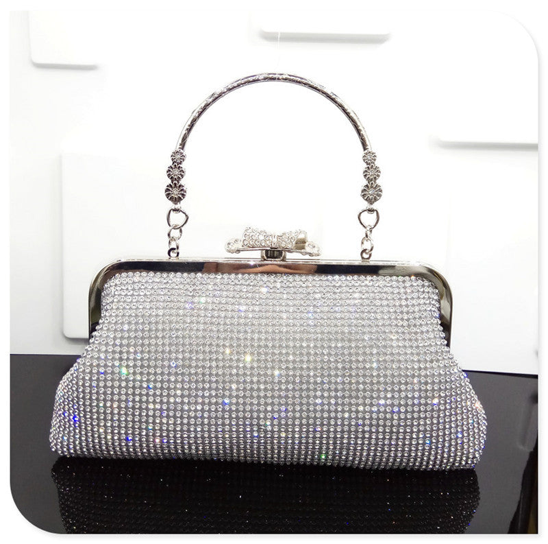 Diamond-studded Evening Bag Bridal Dress