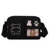 Cute Children's Embroidered Bear One-shoulder Messenger Bag