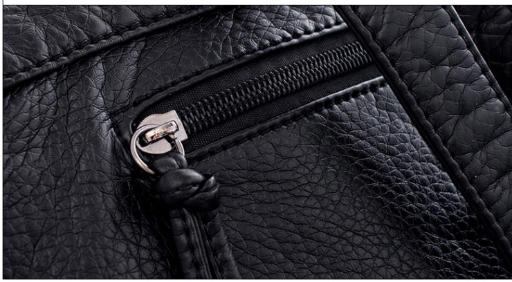 Soft Leather Ladies Backpack All-match Mother Bag Tide