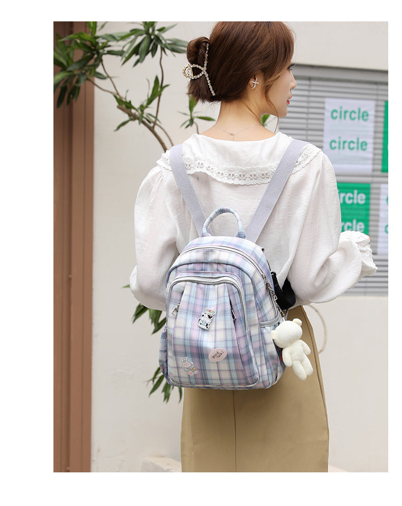 Large-capacity Mommy Bag Vertical Shoulders Casual Fashion Print