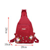 All-match Embroidery Ladies Oxford Backpack