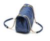 One-shoulder Messenger Bag Diamond Double-chain Round Hole Cap Bag