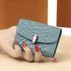 Snake Head Buckle Organ Card Holder Female Snake Embossed Leather