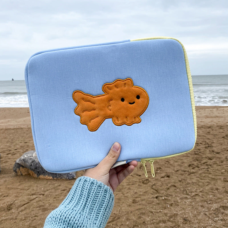 Korean Ins Wind Cartoon Cute Embroidery IPad Case