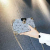 Geometric Pattern Crossbody Shoulder Box Bag