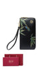 Ladies Gift Ethnic Style Zipper Leather Print Wallet