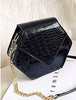 Wild oblique cross chain small square bag