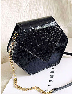 Wild oblique cross chain small square bag