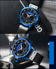 Men's Watch Sports Fashion Multifunctional Calendar Leather Quartz Watch