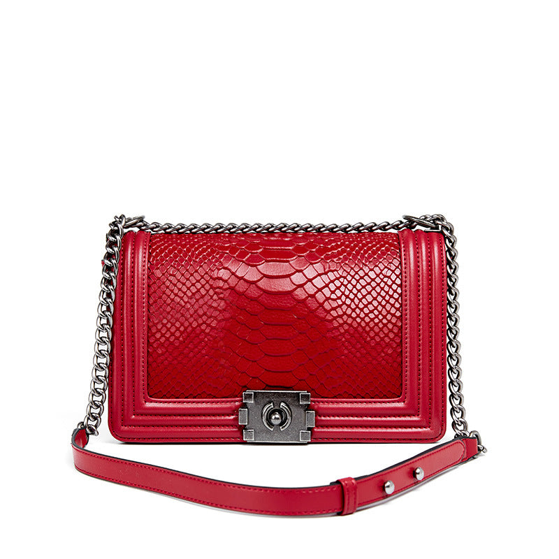 Lingge Chain Bag Small Fragrant Wind Shoulder Bag Ladies Messenger Bag Classic Retro Small Square Bag
