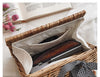 Versatile Crossbody One Shoulder Rattan Basket Bag Tote