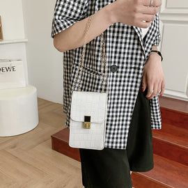 Simple Texture Stone Pattern Small Bag