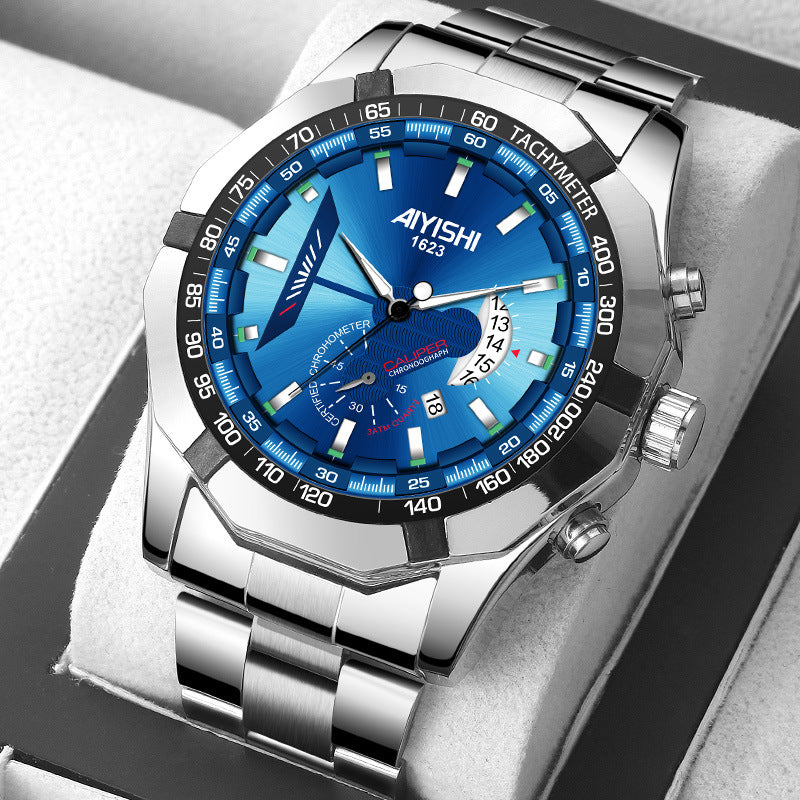 Luminous Waterproof Automatic Calendar Skeleton Watch