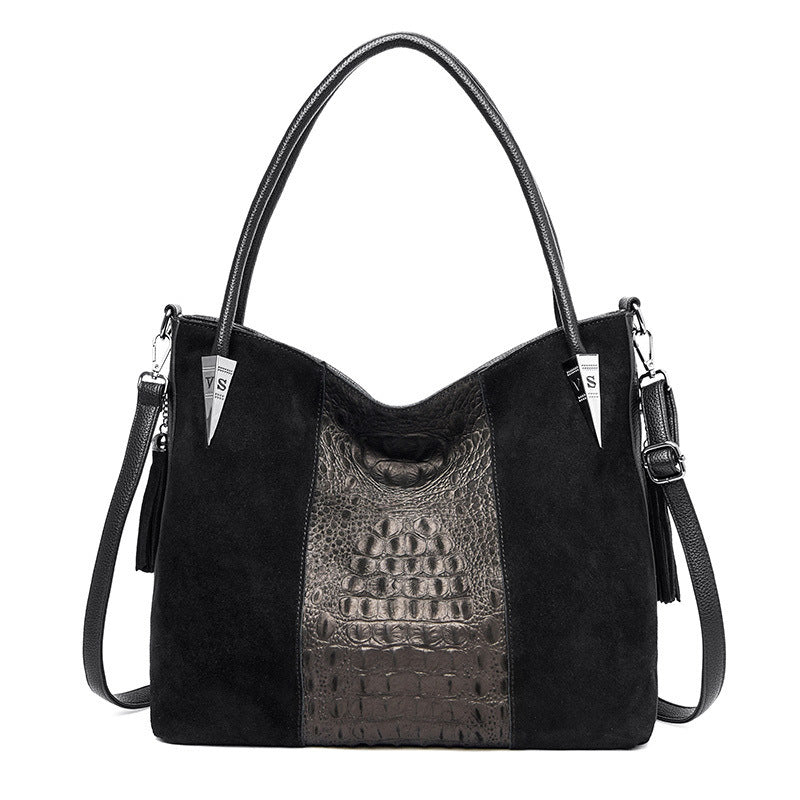Large Capacity Bag Women's Autumn And Winter New Pattern Fashion Women's Bag Popular Frosted Women's Shoulder Bag Portable Bag