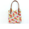 Floral Single Shoulder Bag Handmade Crochet Cotton Yarn Ball