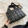 Fashion Car Stitching Plaid Shoulder Bag
